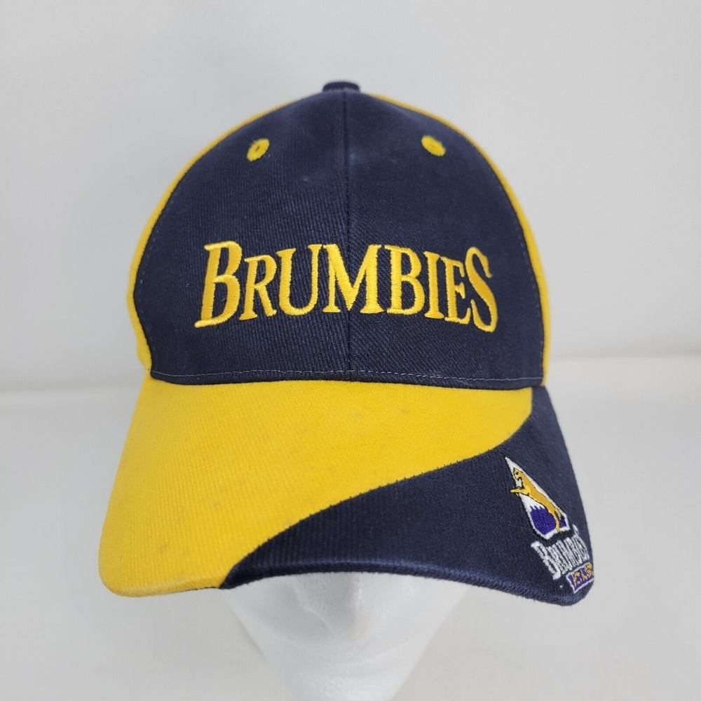 Vintage ACT Brumbies Rugby Union Hat Mens Cap Blue Yellow Canterbury‎ 2004 Adult